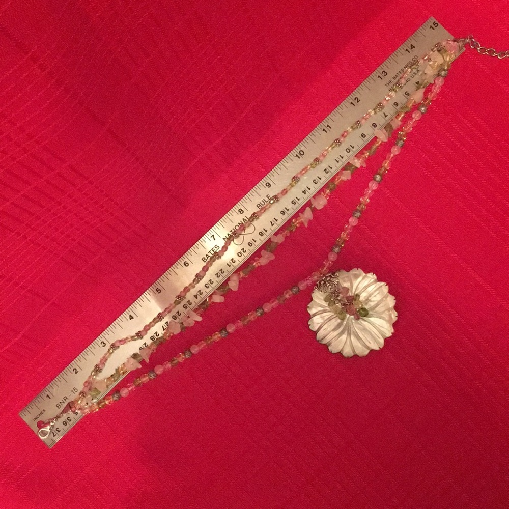 Multi-Strand Pastel Necklace - Picture 6 of 7